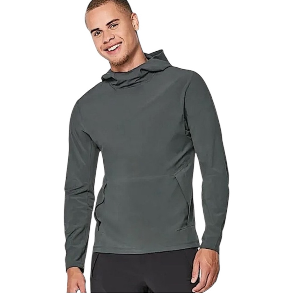 Lululemon Men's Chill Motion Pullover Hoodie (lm3amks) Melanite Gray (S)